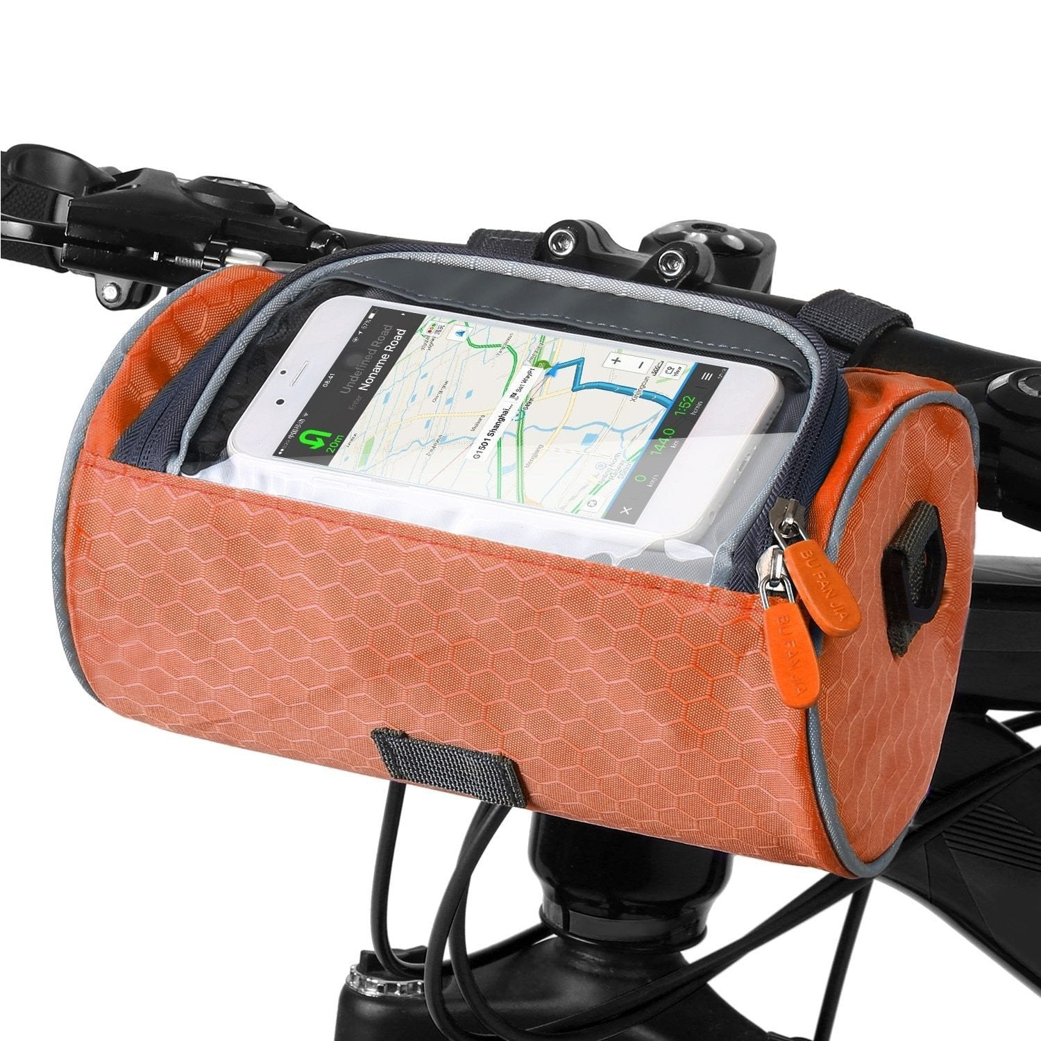 Bicycle Handlebar Bag Touchscreen Waterproof Accessory Pouch