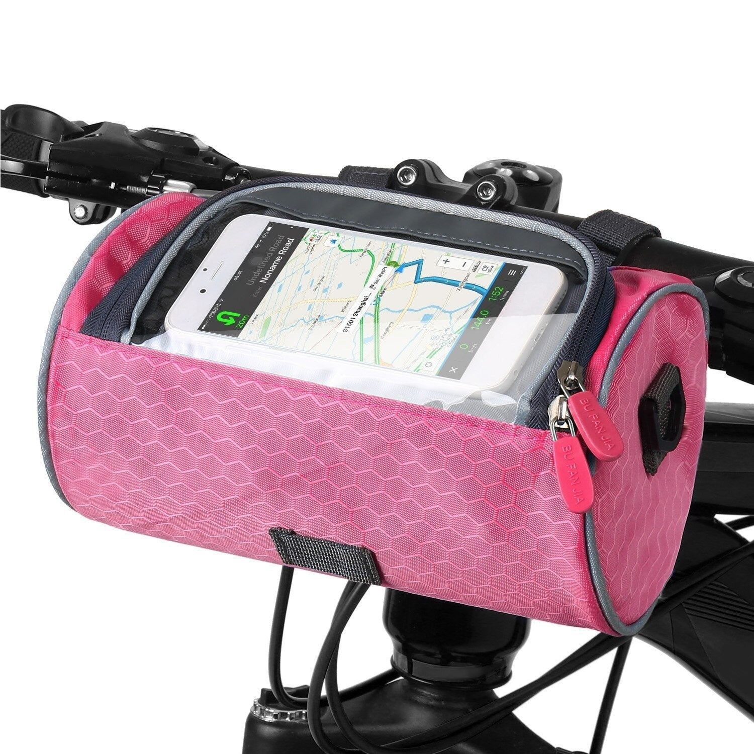 Bicycle Handlebar Bag Touchscreen Compatible Splash Resistant