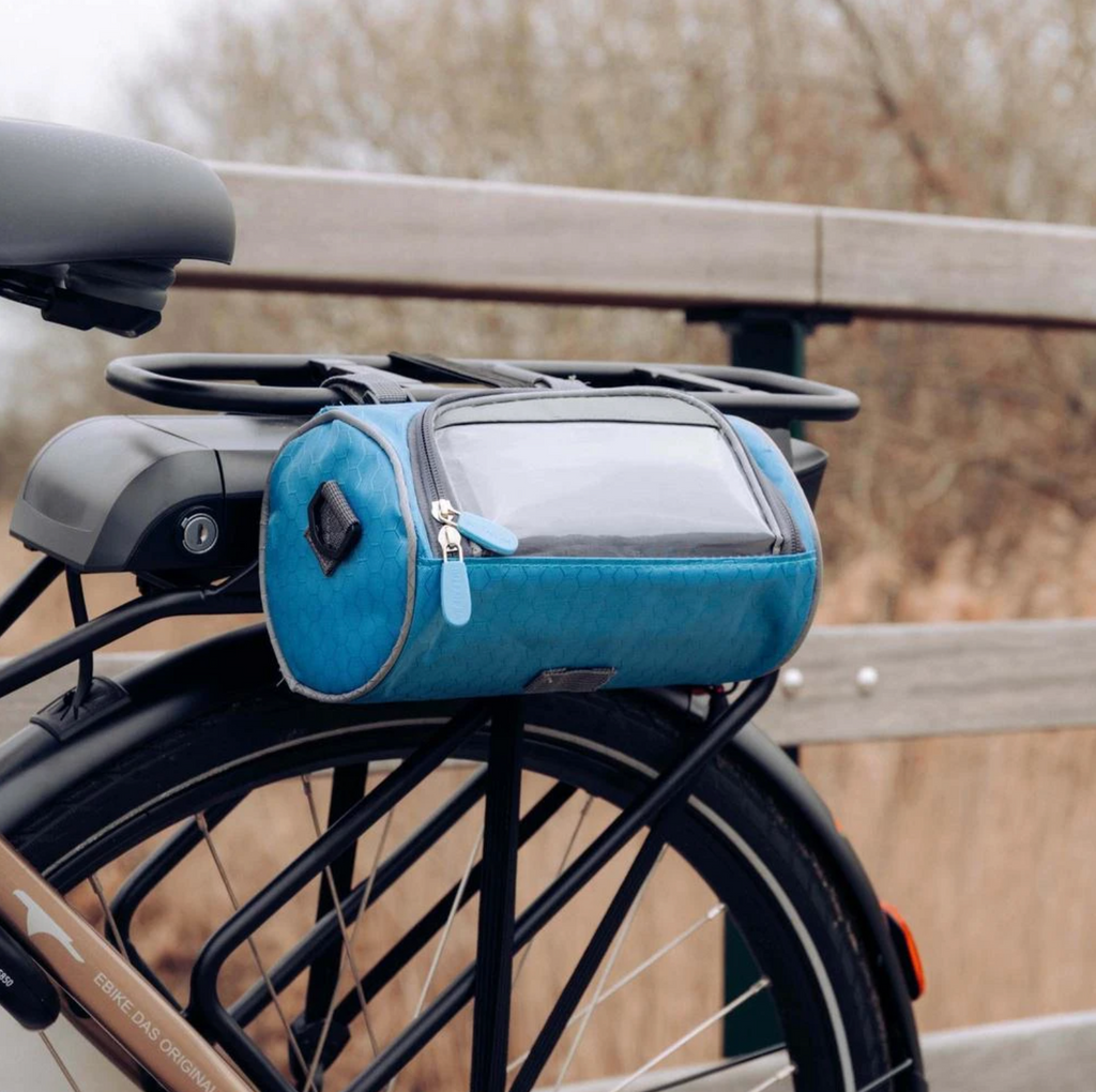 Bicycle Handlebar Bag Touchscreen Waterproof Accessory Pouch