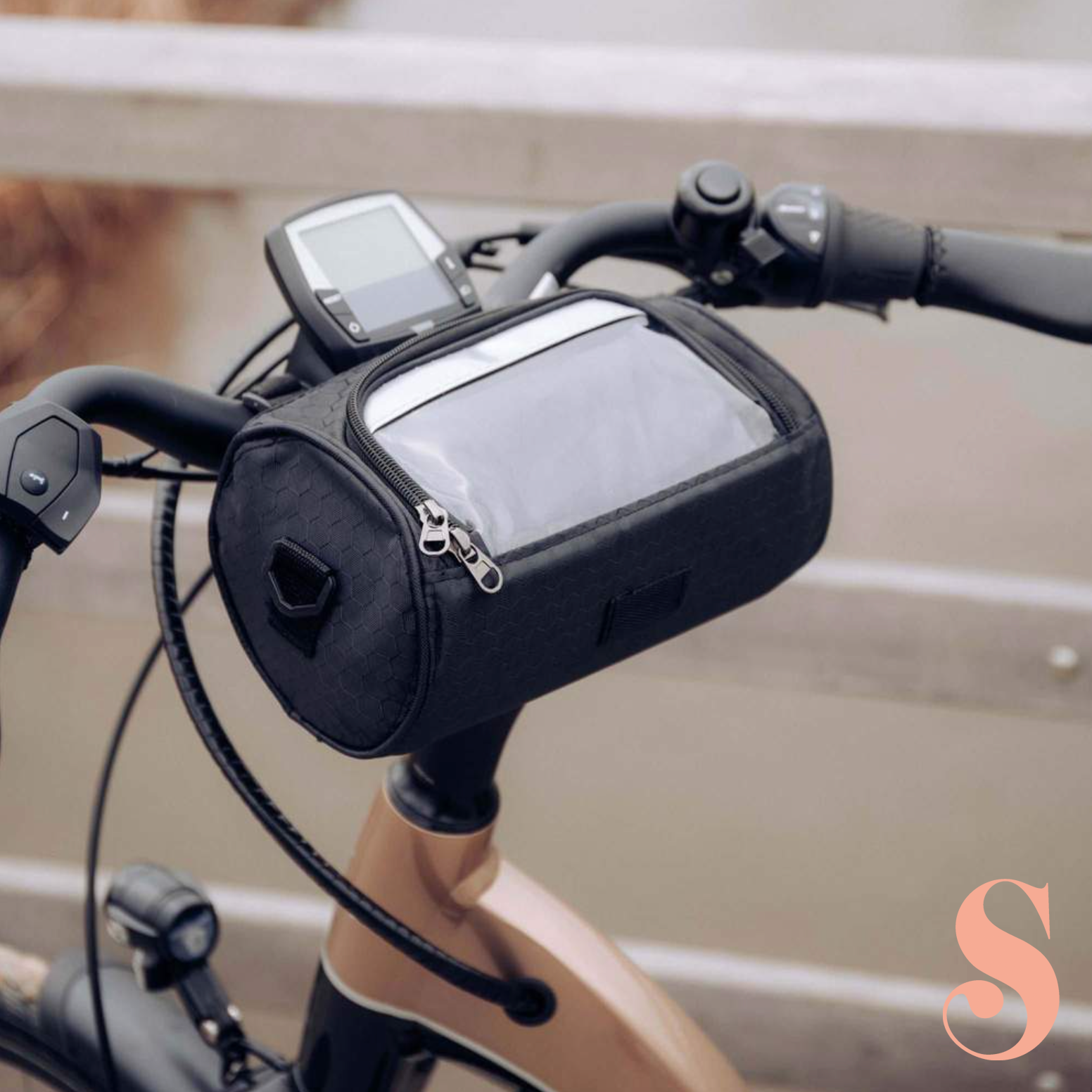 Bicycle Handlebar Bag Touchscreen Compatible Splash Resistant
