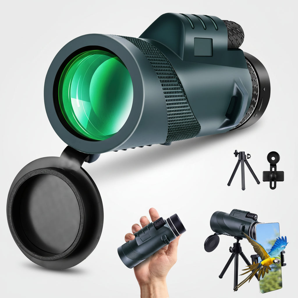 Portable Binoculars with Compact Tripod Outdoor Travel Optics