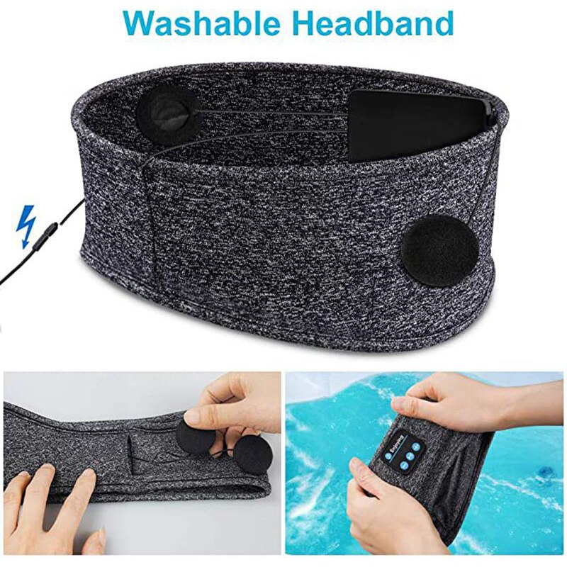 Bluetooth Sleep Mask with Built-in Headphones Sleep Aid Eye Mask