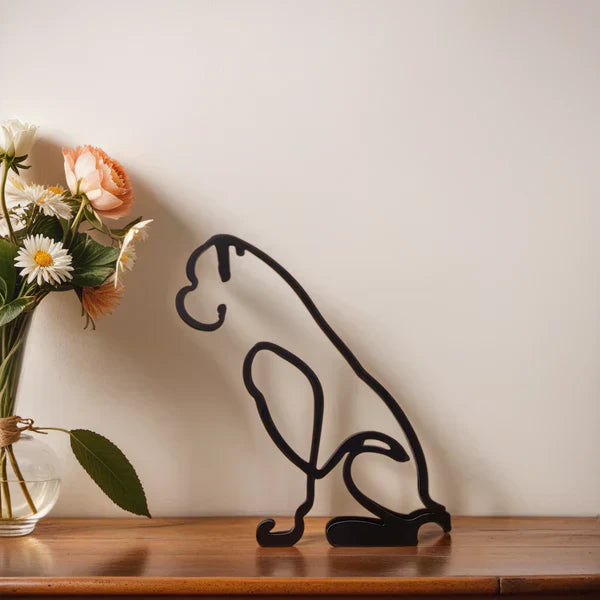 Abstract Dog Sculpture Figurine