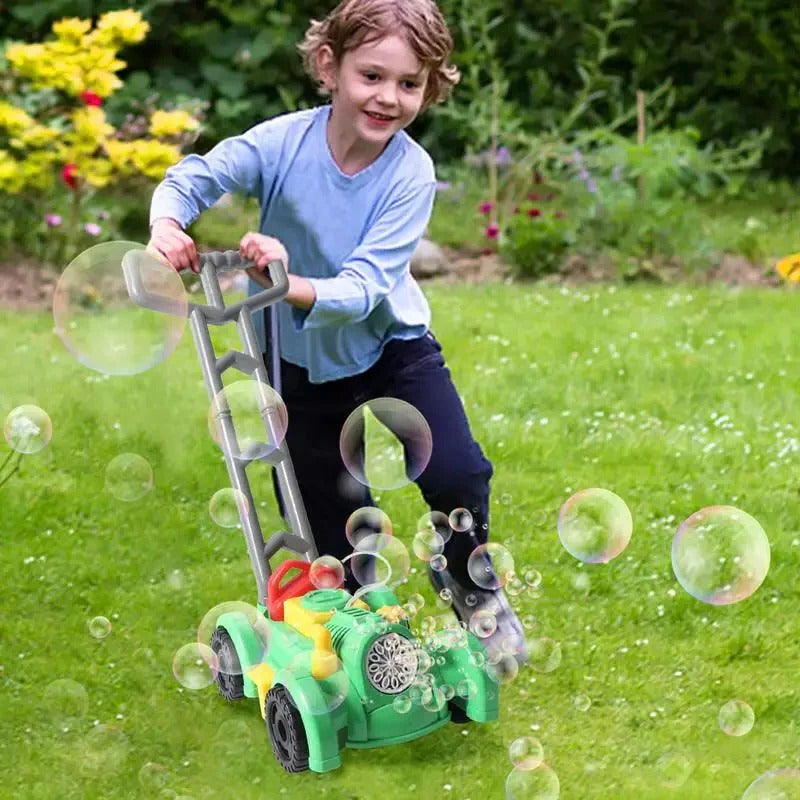 Bubble Lawn Mower Toy Bubble Machine for Kids Outdoor Play