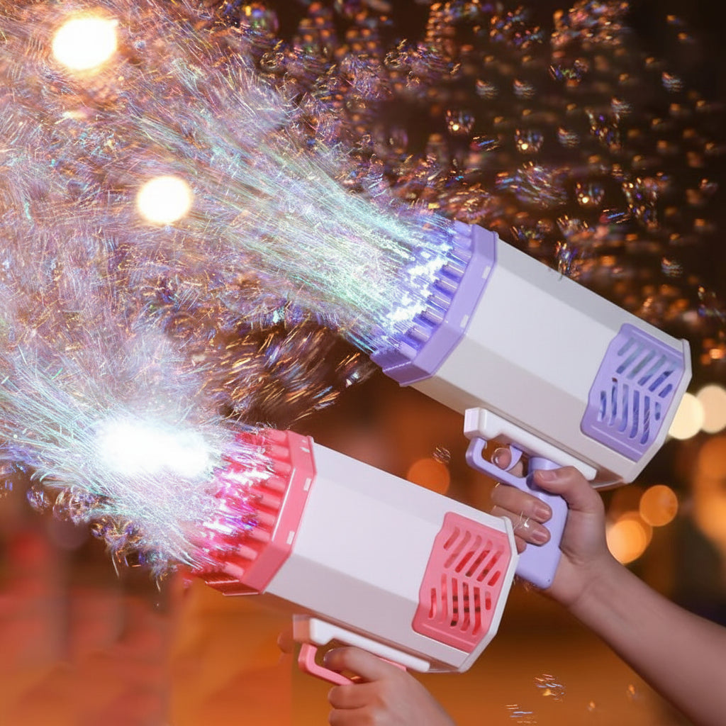 Bubble Gun Toy for Kids Outdoor Bubble Blower Toy