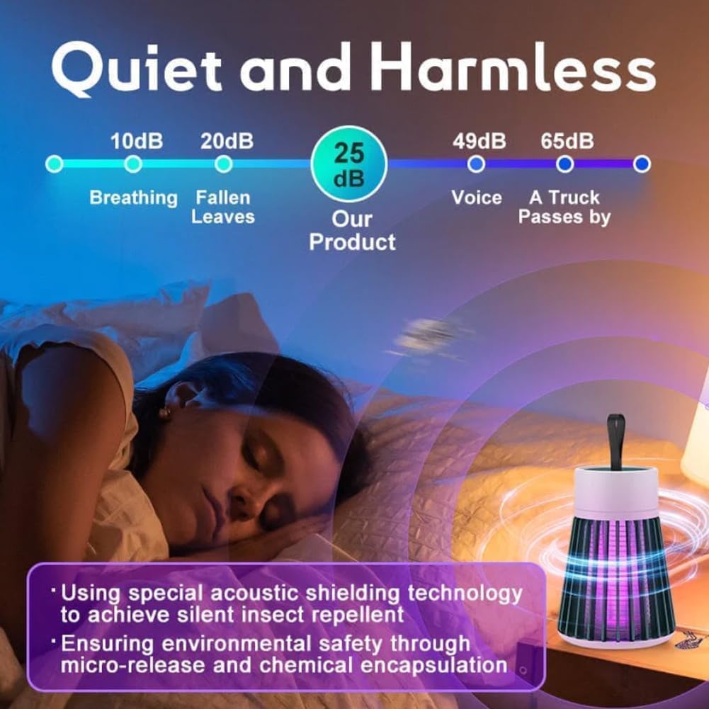 Bug Zapper Lamp 2 Pack Electric Mosquito Killer Light Indoor Outdoor