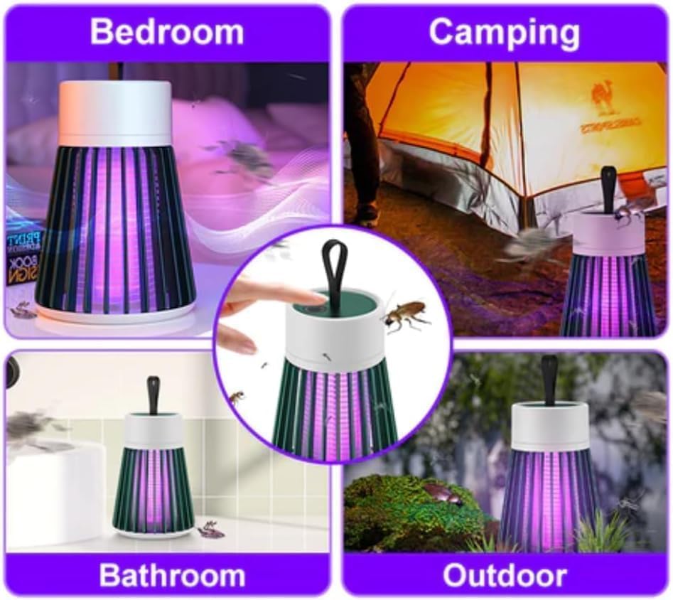 Bug Zapper Lamp 2 Pack Electric Mosquito Killer Light Indoor Outdoor