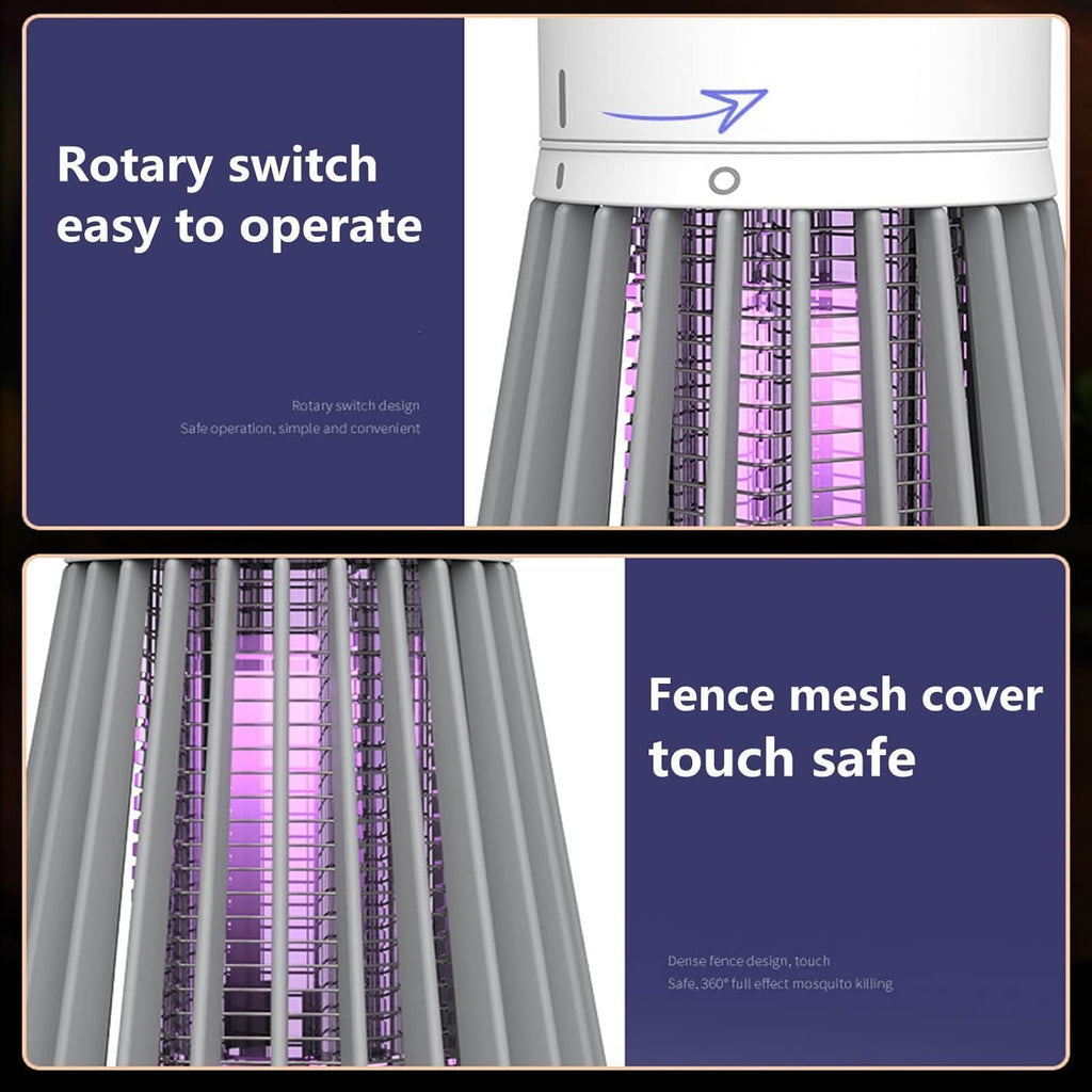 Bug Zapper Lamp 2 Pack Electric Mosquito Killer Light Indoor Outdoor