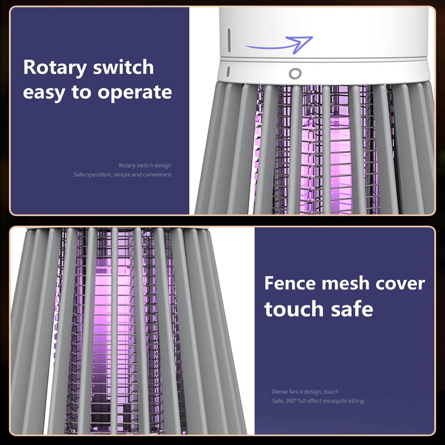 Bug Zapper Lamp 2 Pack Electric Mosquito Killer Light Indoor Outdoor
