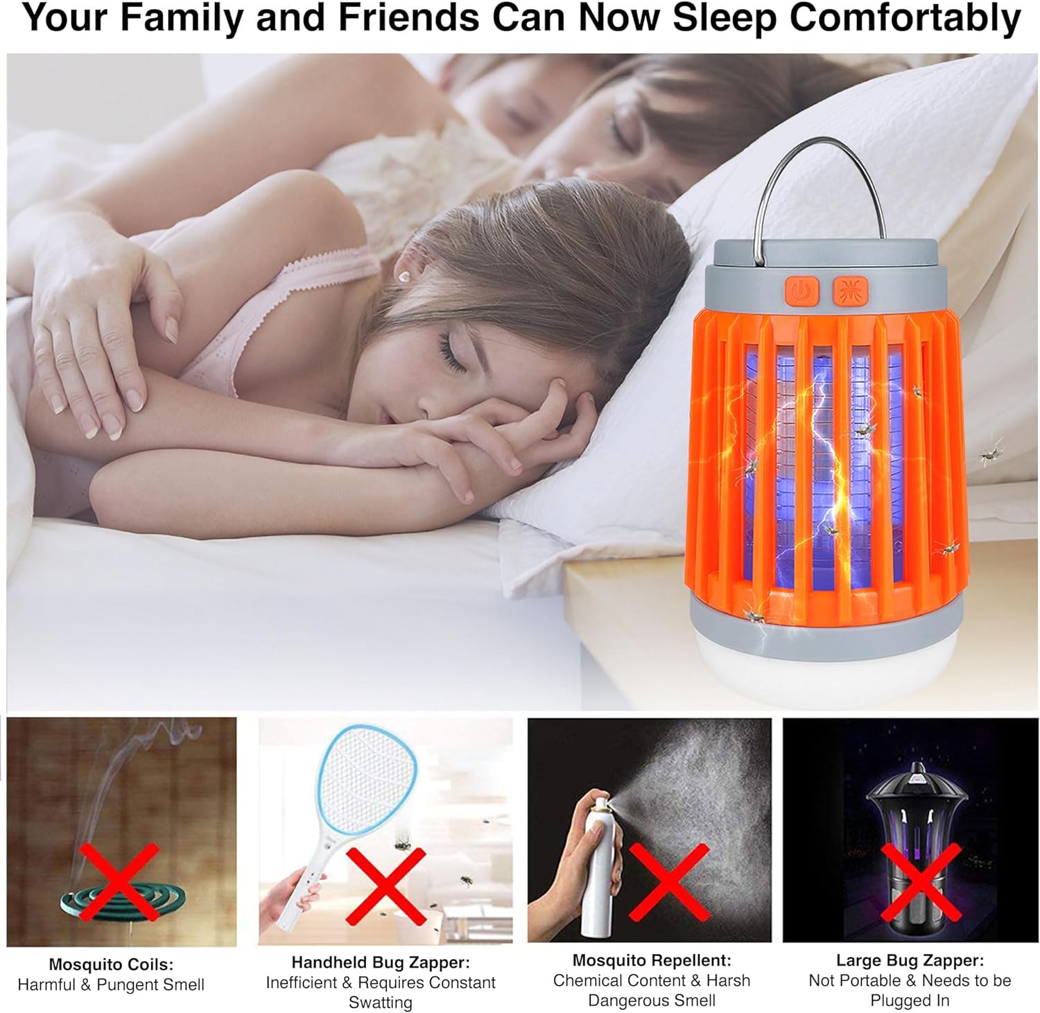 Electric Bug Zapper Mosquito Insect Trap 3 in 1 Outdoor Device