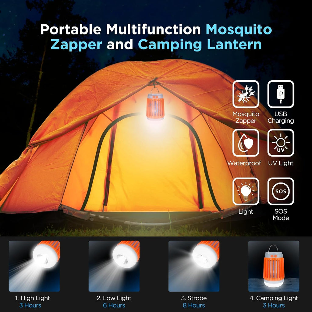 Electric Bug Zapper Mosquito Insect Trap 3 in 1 Outdoor Device