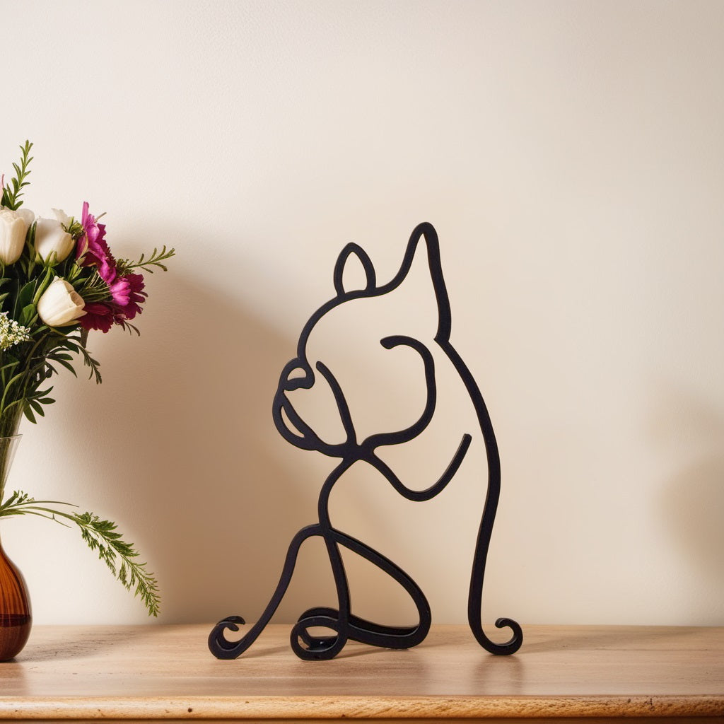 Abstract Dog Sculpture Figurine
