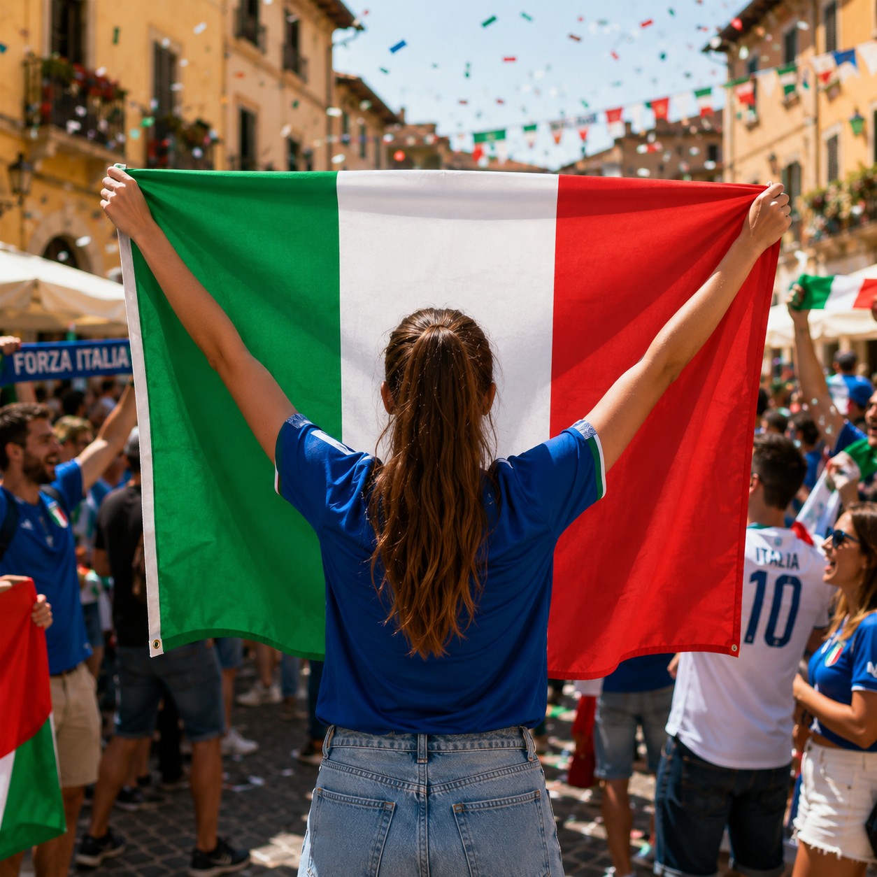 Italy Fan Cape