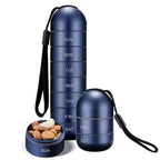 7 Day Aluminum Portable Pill Organizer Medicine Container Box