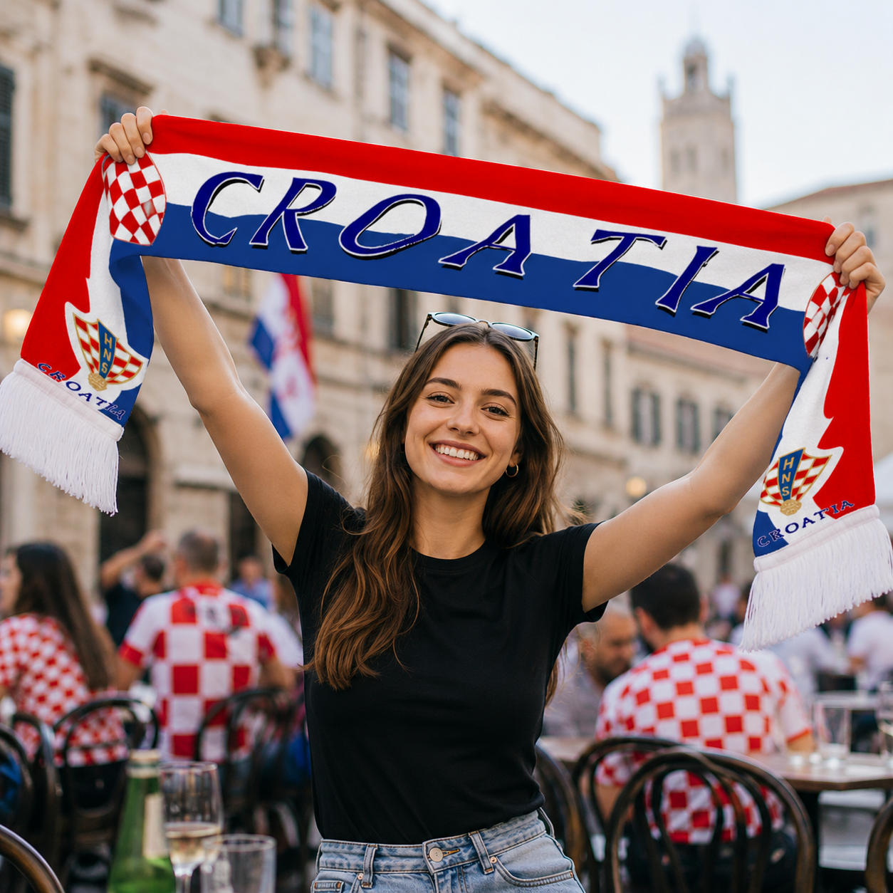 Croatia Scarf Third Angle
