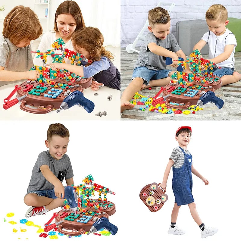 Montessori Educational Toy Set Toolbox Play Tools Kit