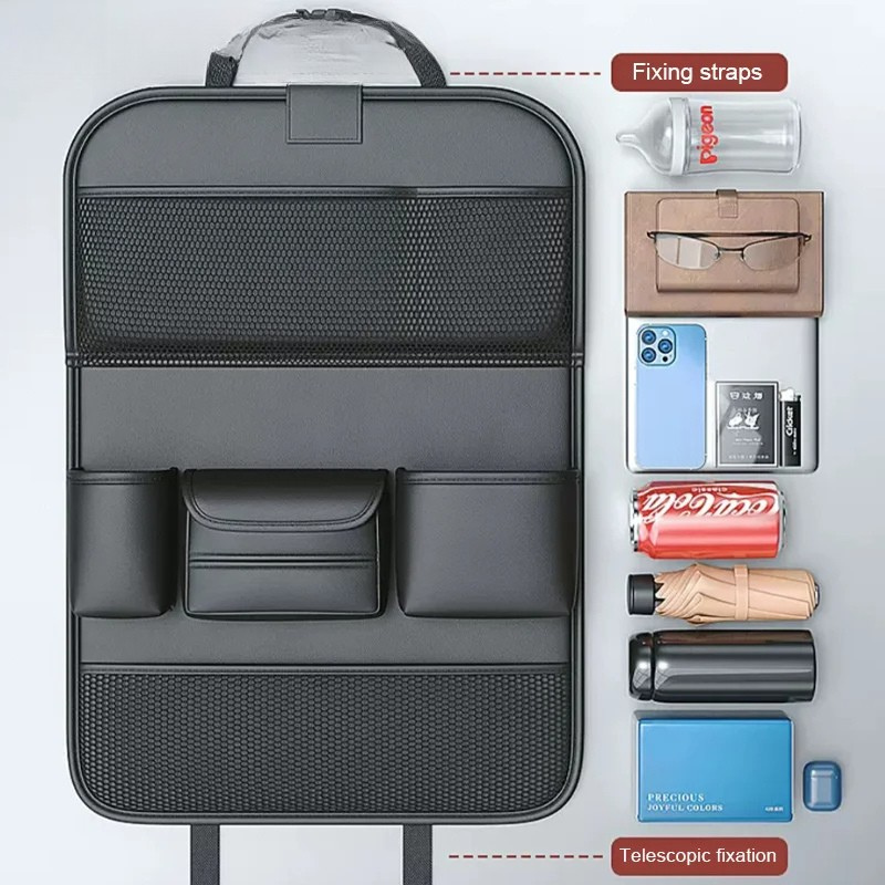 Car Back Seat Organizer with Tablet Holder Storage Pocket
