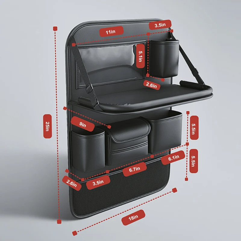 Car Back Seat Organizer with Tablet Holder Storage Pocket