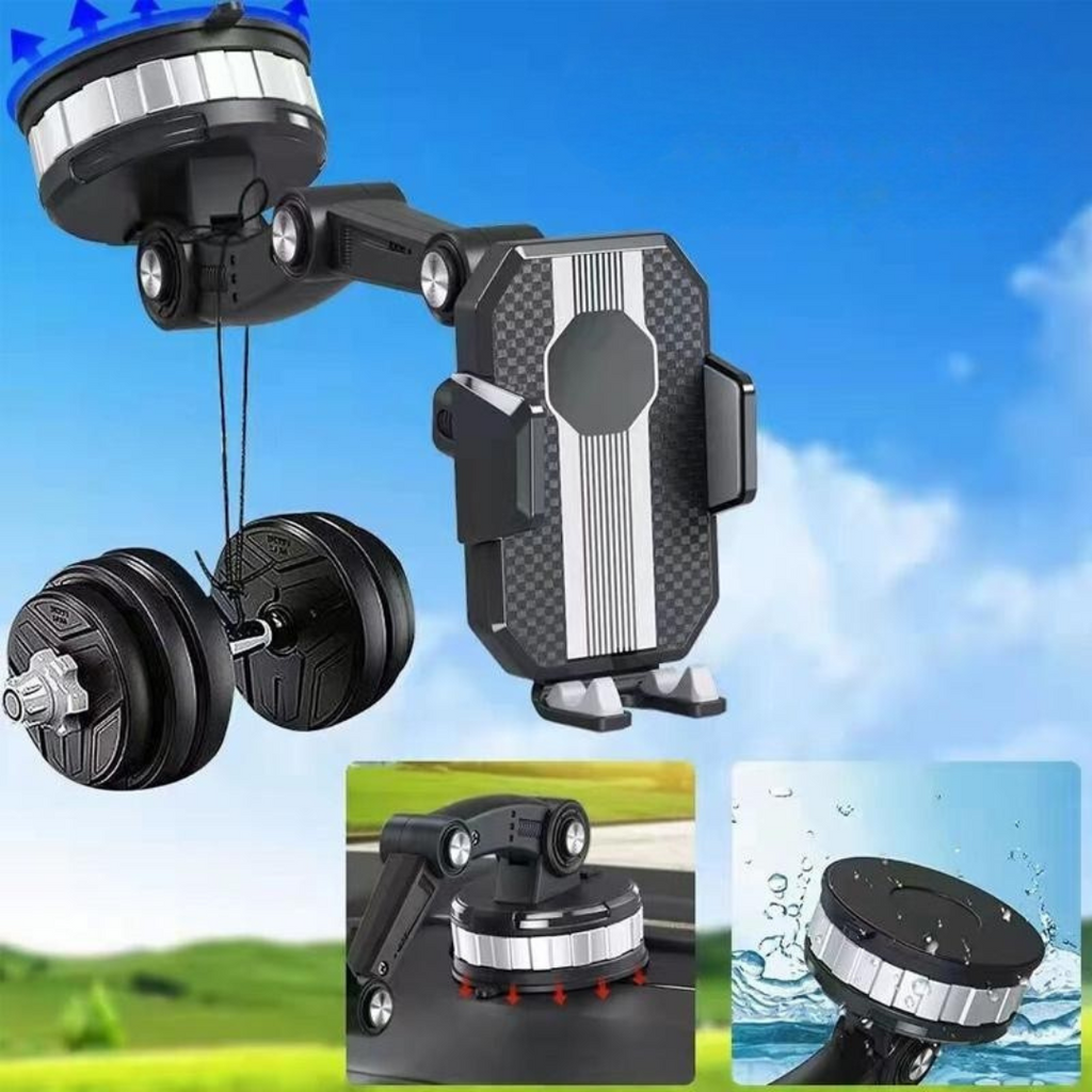 Car Phone Holder Suction Mount Adjustable Dashboard Stand