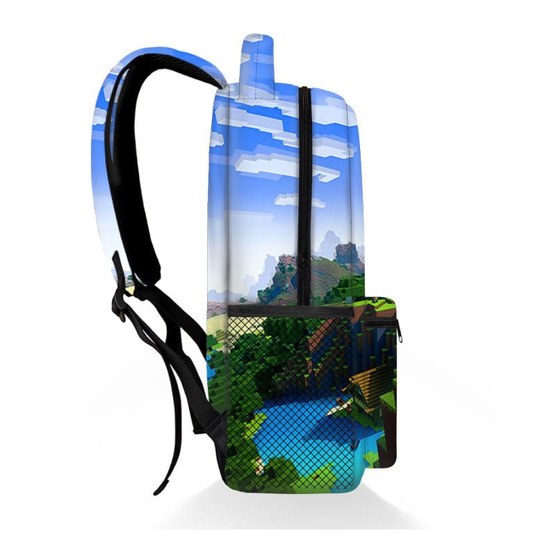 Minecraft Backpack School Bag Pixel Design Backpack