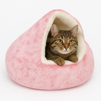 Cat Cave Plush Pet Bed Indoor Covered Cat House