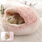 Cat Cave Plush Pet Bed Indoor Covered Cat House