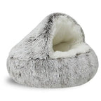 Cat Cave Plush Pet Bed Indoor Covered Cat House