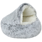 Cat Cave Plush Pet Bed Indoor Covered Cat House