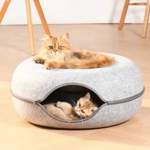 Cat Tunnel Bed Cave for Cats Pet Sleeping Shelter