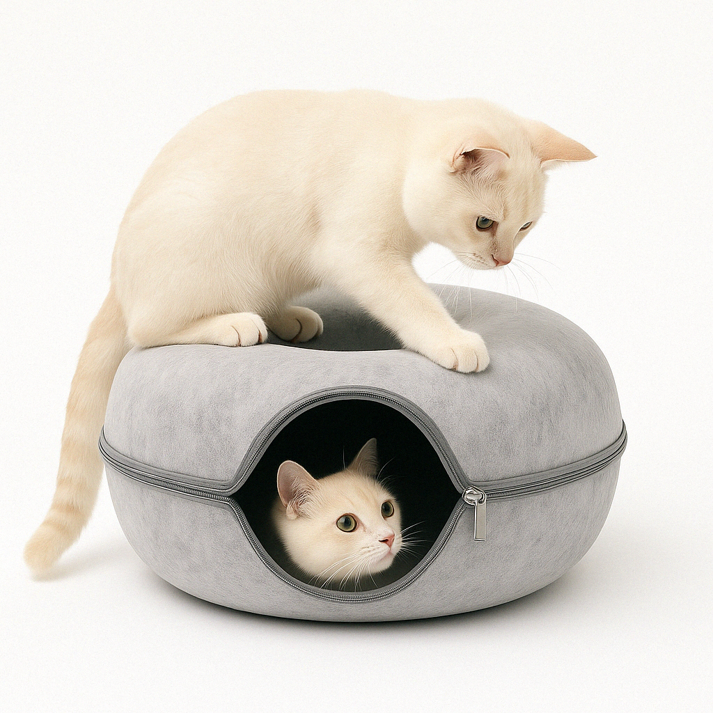 Cat Tunnel Bed Cave for Cats Pet Sleeping Shelter