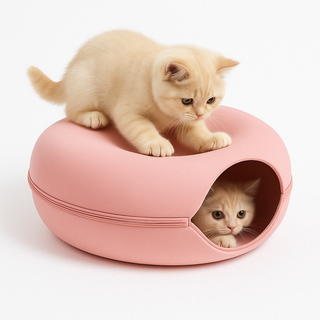 Cat Tunnel Bed Cave for Cats Pet Sleeping Shelter