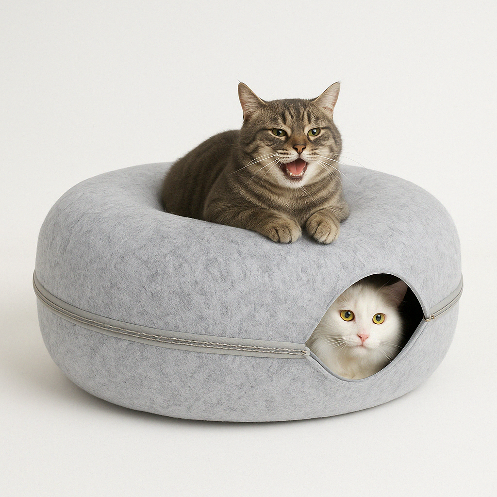 Cat Tunnel Bed Cave for Cats Pet Sleeping Shelter