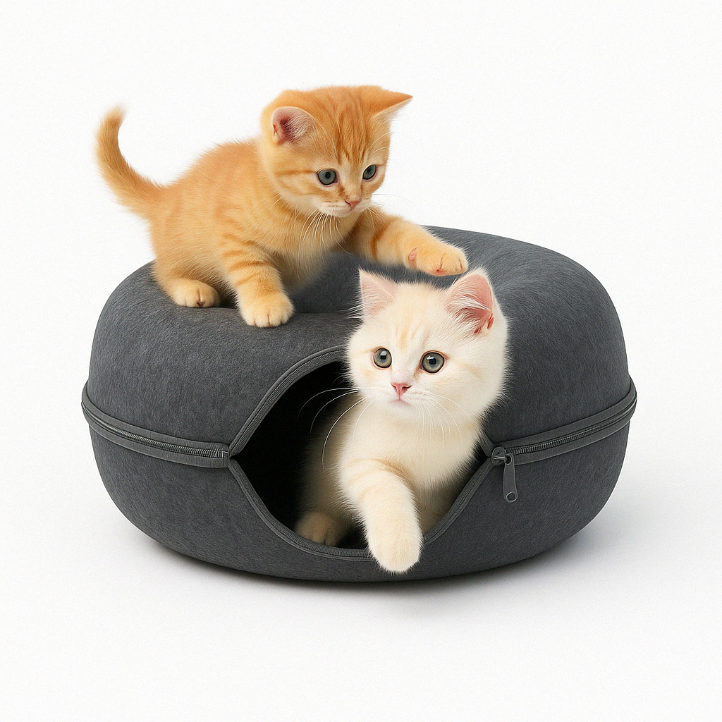 Cat Tunnel Bed Cave for Cats Pet Sleeping Shelter