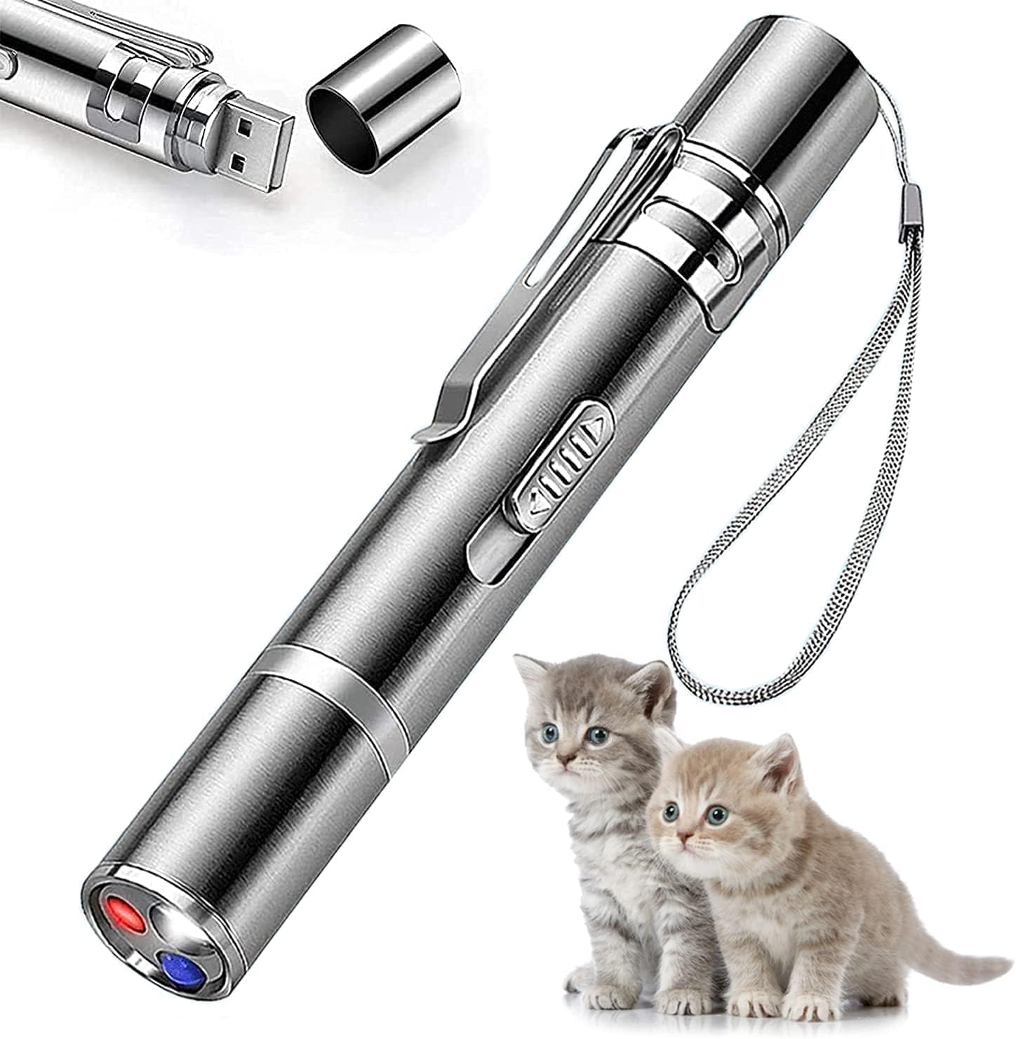 Rechargeable Laser Pointer Toy for Cats and Dogs