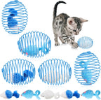 Cat Spring Ball Toy Set for Kittens and Cats Interactive Pet Toys