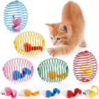 Cat Spring Ball Toy Set for Kittens and Cats Interactive Pet Toys
