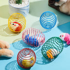 Cat Spring Ball Toy Set for Kittens and Cats Interactive Pet Toys