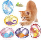 Cat Spring Ball Toy Set for Kittens and Cats Interactive Pet Toys