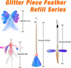 Cat Wand Toy with Teaser and Feather Refill Pack