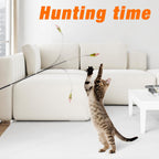 Cat Wand Toy with Teaser and Feather Refill Pack