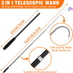 Cat Wand Toy with Teaser and Feather Refill Pack