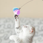 Cat Wand Toy with Teaser and Feather Refill Pack