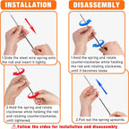 Cat Wand Toy with Teaser and Feather Refill Pack