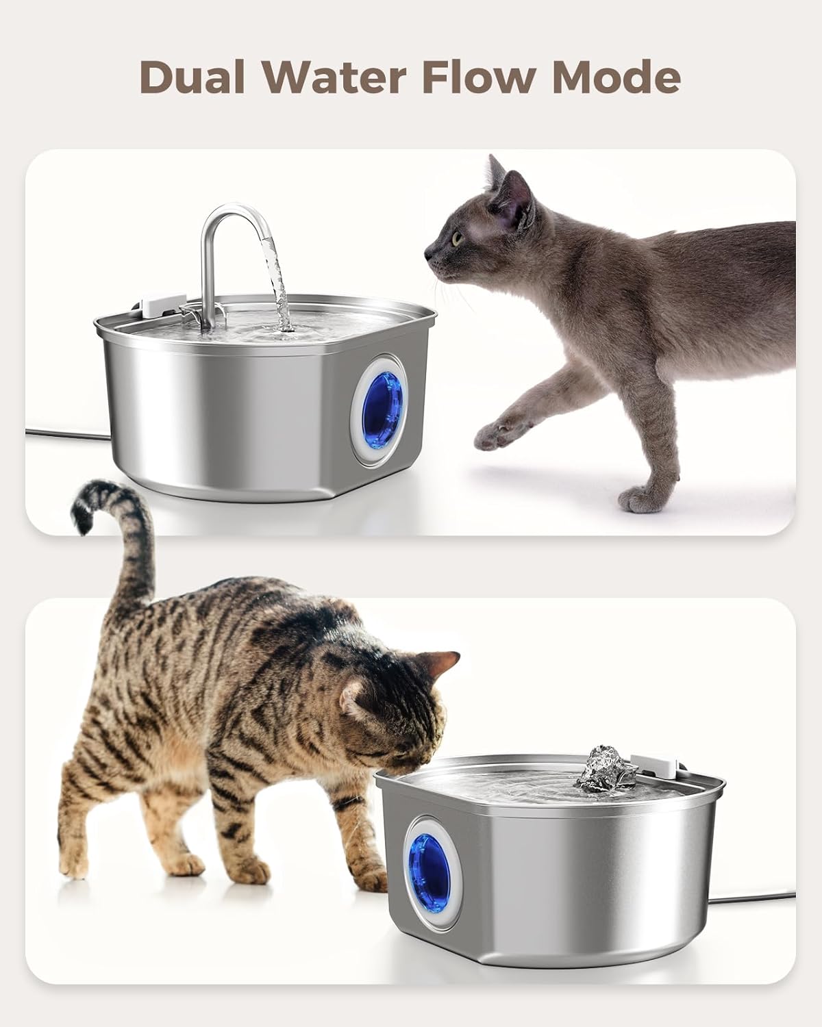 Automatic Cat Water Fountain Dispenser Bowl Pet Drinking Fountain