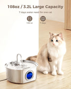 Automatic Cat Water Fountain Dispenser Bowl Pet Drinking Fountain