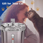 Automatic Cat Water Fountain Stainless Steel Pet Water Dispenser