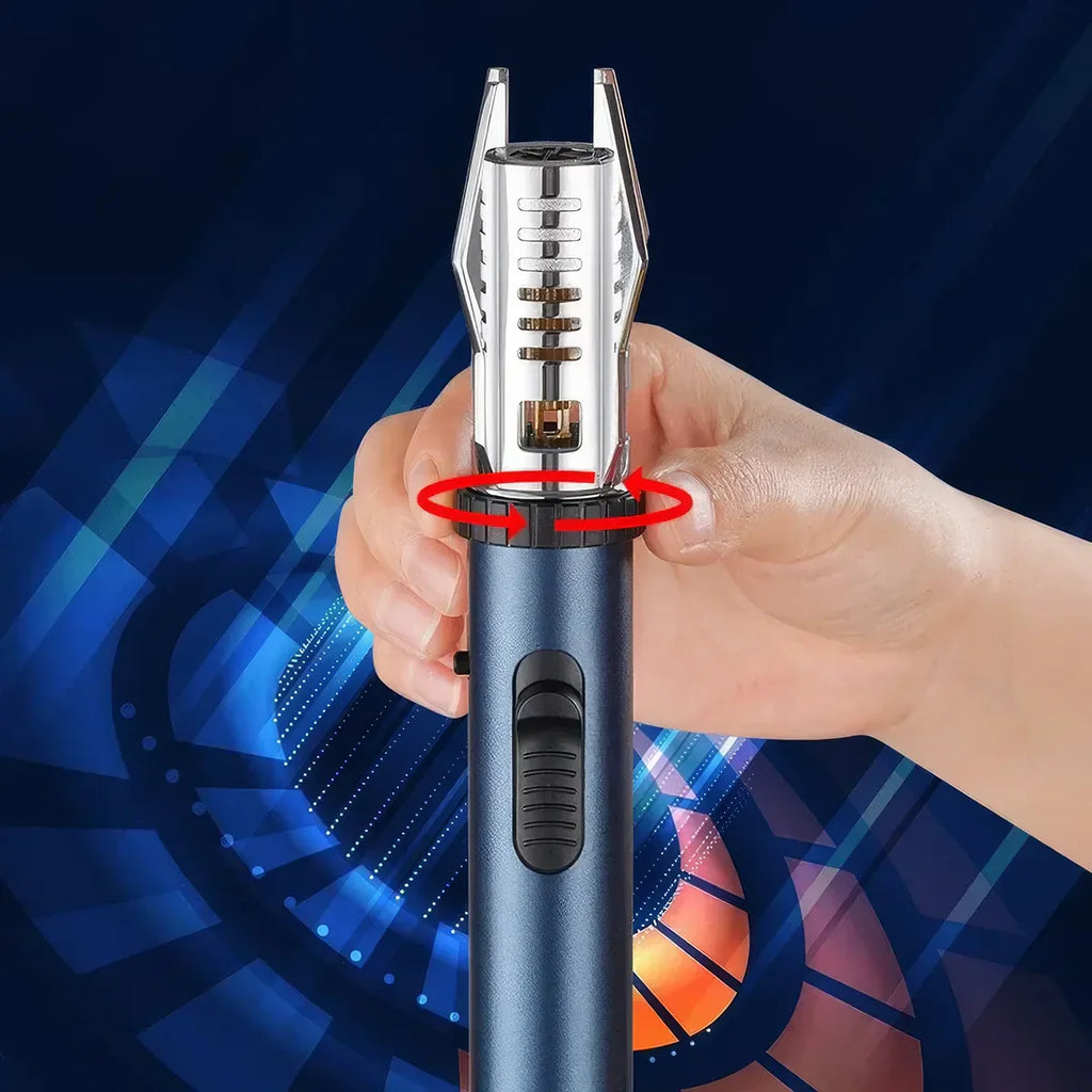 360 Degree Windproof Turbine Refillable Butane Lighter