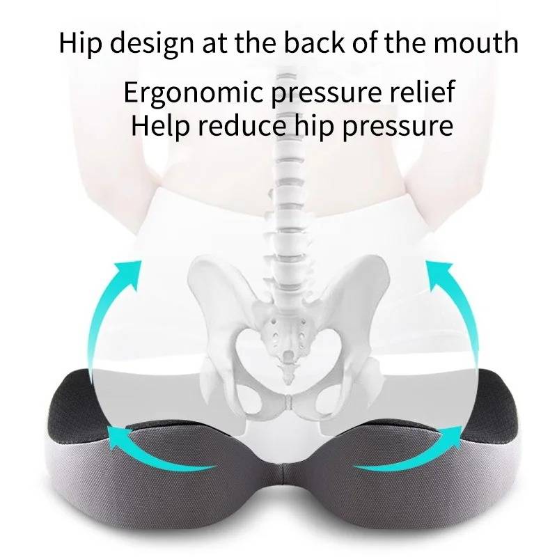 Chair Cushion Orthopedic Lumbar Support Seat Pad