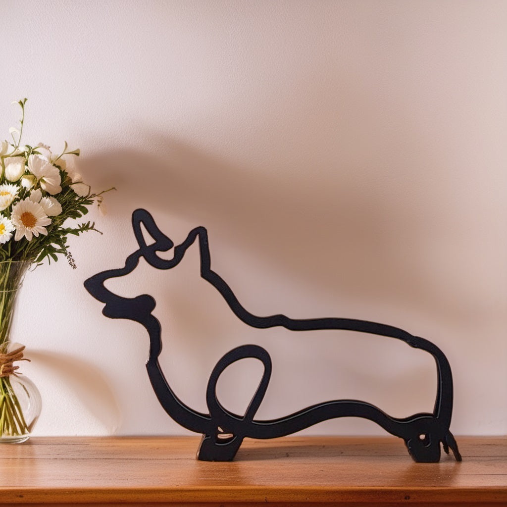 Abstract Dog Sculpture Figurine