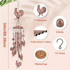 Chicken Shaped Outdoor Indoor Wind Chime Garden Decoration